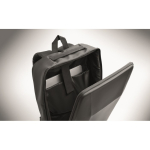 Mochila para portátil em RPET 600D com frente rígida 15'' cor preto vista fotografia sexta vista