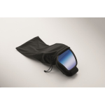 Óculos de ski com lente espelhada, proteção UV400 e anti-riscos cor azul vista fotografia quarta vista