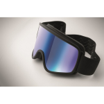 Óculos de ski com lente espelhada, proteção UV400 e anti-riscos cor azul vista fotografia quinta vista