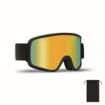 Óculos de ski com lente espelhada, proteção UV400 e anti-riscos cor cor-de-laranja