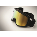 Óculos de ski com lente espelhada, proteção UV400 e anti-riscos cor cor-de-laranja vista fotografia quinta vista