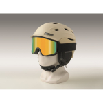 Óculos de ski com lente espelhada, proteção UV400 e anti-riscos cor cor-de-laranja vista fotografia