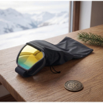 Óculos de ski com lente espelhada, proteção UV400 e anti-riscos cor cor-de-laranja segunda vista conjunto