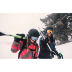Óculos de ski com lente espelhada, proteção UV400 e anti-riscos cor cor-de-laranja terceira vista conjunto 2