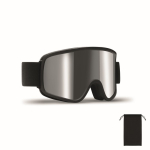 Óculos de ski com lente espelhada, proteção UV400 e anti-riscos cor prateado brilhante