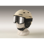 Óculos de ski com lente espelhada, proteção UV400 e anti-riscos cor prateado brilhante vista fotografia