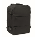 Mochila de cabine extensível em RPET 600D com vários bolsos 20 L cor preto