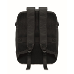 Mochila de cabine extensível em RPET 600D com vários bolsos 20 L cor preto quarta vista