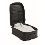 Mochila de cabine extensível em RPET 600D com vários bolsos 20 L cor preto