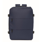 Mochila de cabine extensível em RPET 600D com vários bolsos 20 L cor azul segunda vista