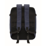 Mochila de cabine extensível em RPET 600D com vários bolsos 20 L cor azul quarta vista