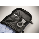 Mochila de cabine extensível em RPET 600D com vários bolsos 20 L cor azul vista fotografia oitava vista