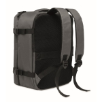 Mochila de cabine extensível em RPET 600D com vários bolsos 20 L cor cinzento-escuro terceira vista