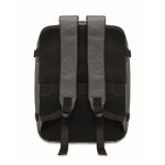 Mochila de cabine extensível em RPET 600D com vários bolsos 20 L cor cinzento-escuro quarta vista