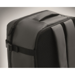 Mochila de cabine extensível em RPET 600D com vários bolsos 20 L cor cinzento-escuro vista fotografia sexta vista