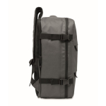 Mochila de cabine extensível em RPET 600D com vários bolsos 20 L cor cinzento-escuro décima vista