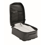 Mochila de cabine extensível em RPET 600D com vários bolsos 20 L cor cinzento-escuro
