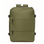 Mochila de cabine extensível em RPET 600D com vários bolsos 20 L cor verde militar segunda vista