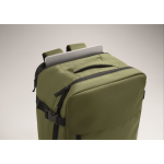 Mochila de cabine extensível em RPET 600D com vários bolsos 20 L cor verde militar vista fotografia quinta vista