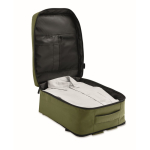 Mochila de cabine extensível em RPET 600D com vários bolsos 20 L cor verde militar