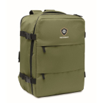Mochila de cabine extensível em RPET 600D com vários bolsos 20 L cor verde militar vista principal