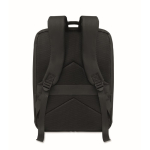 Mochila de viagem em RPET 600D com saco de vácuo e bomba incluída 18L cor preto quarta vista