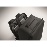 Mochila de viagem em RPET 600D com saco de vácuo e bomba incluída 18L cor preto vista fotografia quinta vista