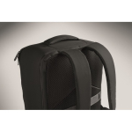 Mochila de viagem em RPET 600D com saco de vácuo e bomba incluída 18L cor preto vista fotografia sexta vista