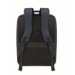 Mochila de viagem em RPET 600D com saco de vácuo e bomba incluída 18L cor azul-marinho quarta vista