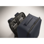 Mochila de viagem em RPET 600D com saco de vácuo e bomba incluída 18L cor azul-marinho vista fotografia quinta vista
