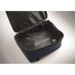 Mochila de viagem em RPET 600D com saco de vácuo e bomba incluída 18L cor azul-marinho vista fotografia oitava vista