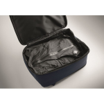 Mochila de viagem em RPET 600D com saco de vácuo e bomba incluída 18L cor azul-marinho vista fotografia