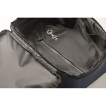 Mochila de viagem em RPET 600D com saco de vácuo e bomba incluída 18L cor azul-marinho vista fotografia