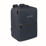 Mochila de viagem em RPET 600D com saco de vácuo e bomba incluída 18L cor azul-marinho vista principal