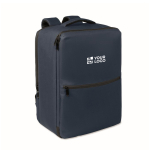Mochila de viagem em RPET 600D com saco de vácuo e bomba incluída 18L cor azul-marinho vista principal