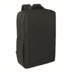 Mochila em RPET com revestimento em PU para portátil até 15'' cor preto