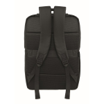 Mochila em RPET com revestimento em PU para portátil até 15'' cor preto quarta vista