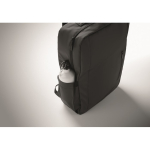 Mochila em RPET com revestimento em PU para portátil até 15'' cor preto vista fotografia oitava vista