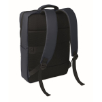 Mochila em RPET com revestimento em PU para portátil até 15'' cor azul segunda vista