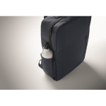 Mochila em RPET com revestimento em PU para portátil até 15'' cor azul vista fotografia oitava vista