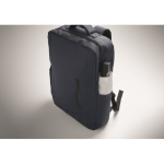 Mochila em RPET com revestimento em PU para portátil até 15'' cor azul vista fotografia