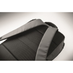 Mochila em RPET com revestimento em PU para portátil até 15'' cor cinzento-escuro vista fotografia sétima vista