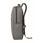 Mochila em RPET com revestimento em PU para portátil até 15'' cor cinzento-escuro