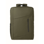 Mochila em RPET com revestimento em PU para portátil até 15'' cor verde militar terceira vista