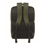 Mochila em RPET com revestimento em PU para portátil até 15'' cor verde militar quarta vista
