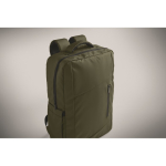 Mochila em RPET com revestimento em PU para portátil até 15'' cor verde militar vista fotografia quinta vista