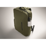 Mochila em RPET com revestimento em PU para portátil até 15'' cor verde militar vista fotografia