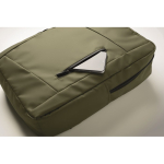 Mochila em RPET com revestimento em PU para portátil até 15'' cor verde militar vista fotografia