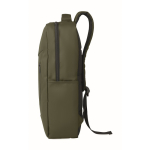 Mochila em RPET com revestimento em PU para portátil até 15'' cor verde militar