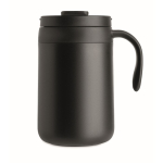 Copo térmico em aço inoxidável com filtro reutilizável para café 450ml cor preto